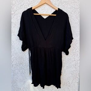 Lauren Ralph Lauren Crinkled Dress Swim Cover-Up. Size M